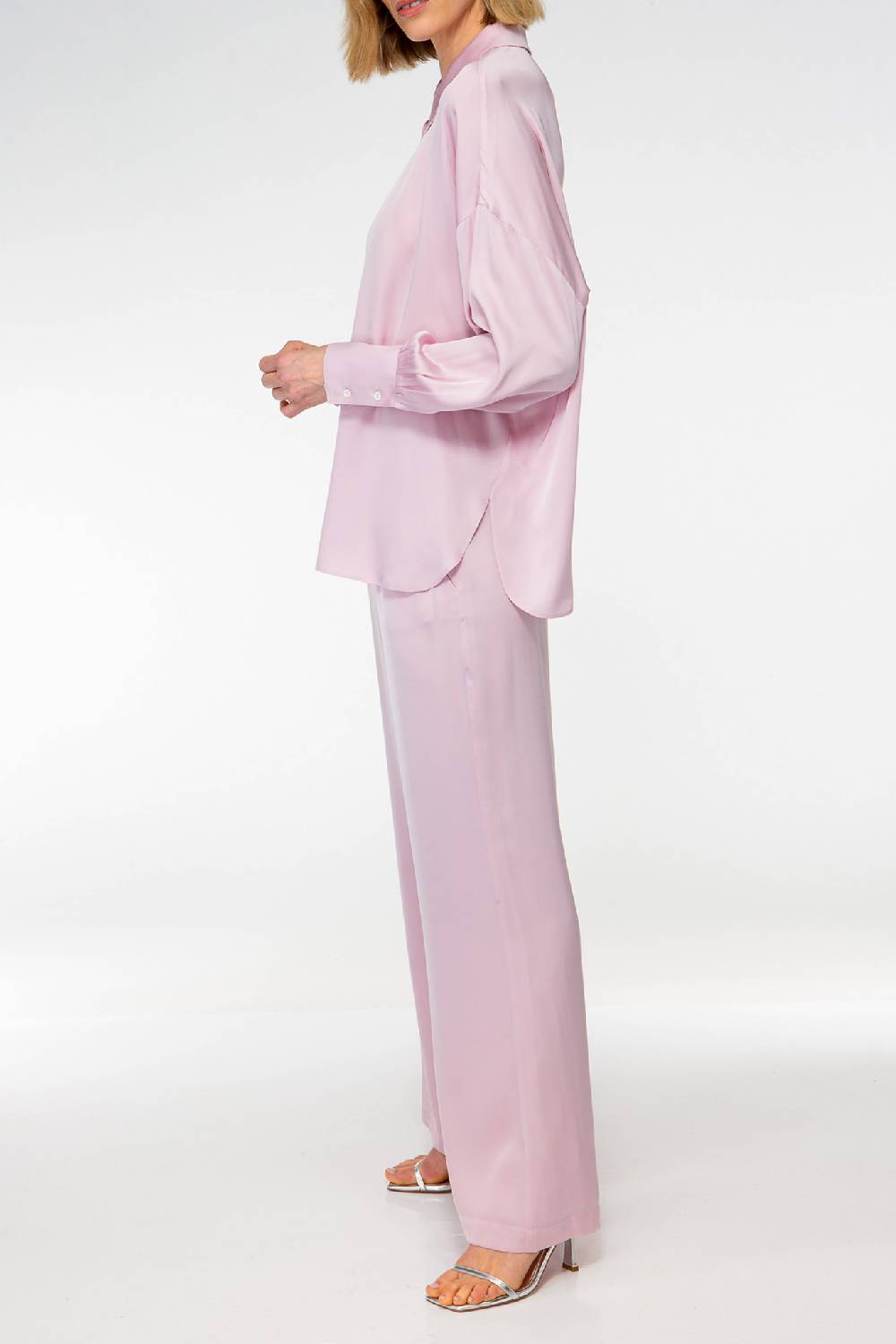 IVI GmbH SOLID SILK Tunika im Hemdblusen-Look bright rose Speichern exportieren