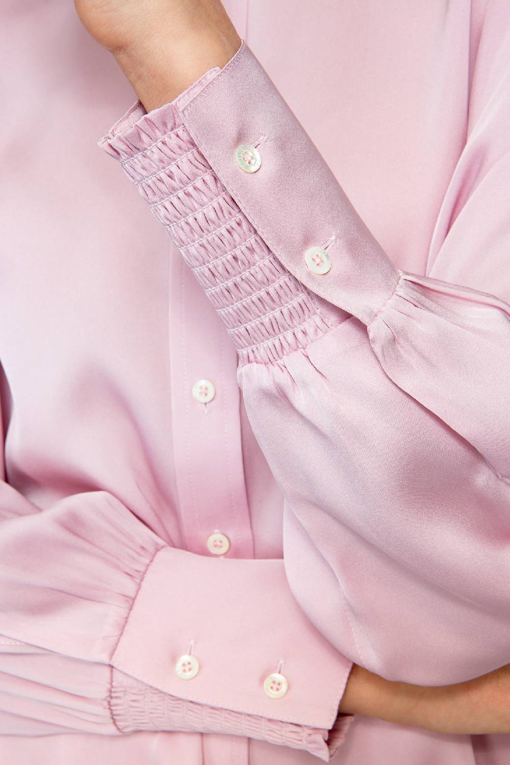 IVI GmbH SOLID SILK Tunika im Hemdblusen-Look bright rose Speichern exportieren