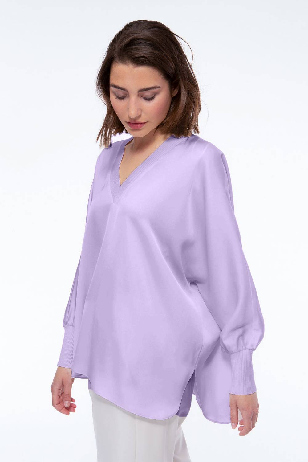 IVI GmbH SOLID SILK Tunika lila Kostenloser Versand