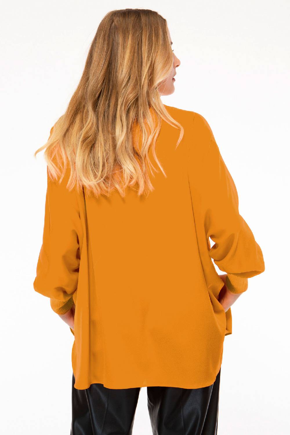 IVI GmbH SOLID SILK Tunika safran Fabrik Onlineshop