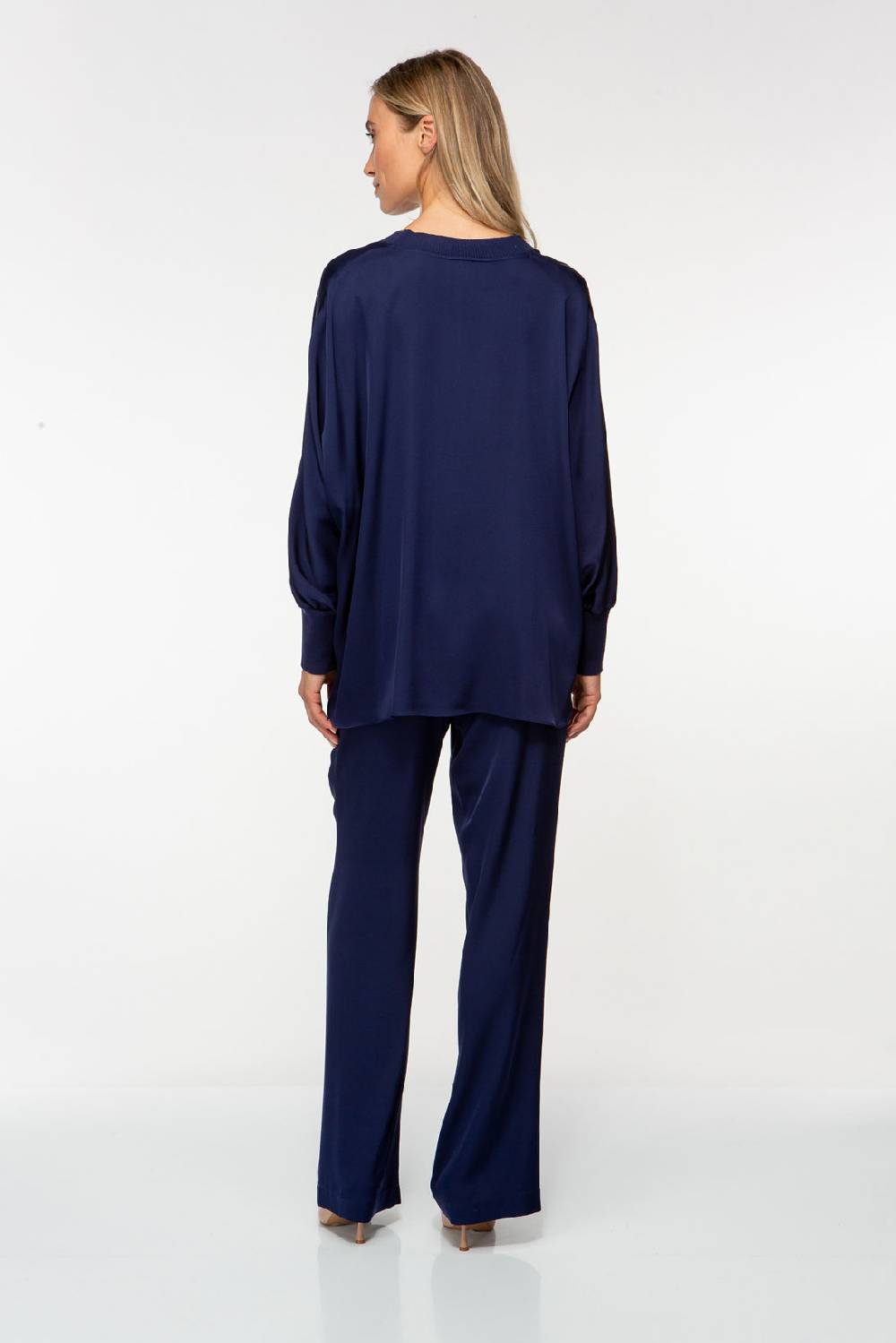 IVI GmbH SOLID SILK Tunika navy Fabrikpreis