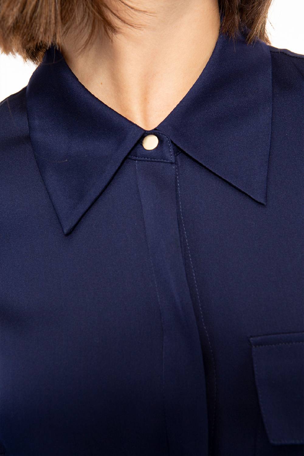 IVI GmbH SOLID SILK Hemdbluse navy Muttertagsangebot
