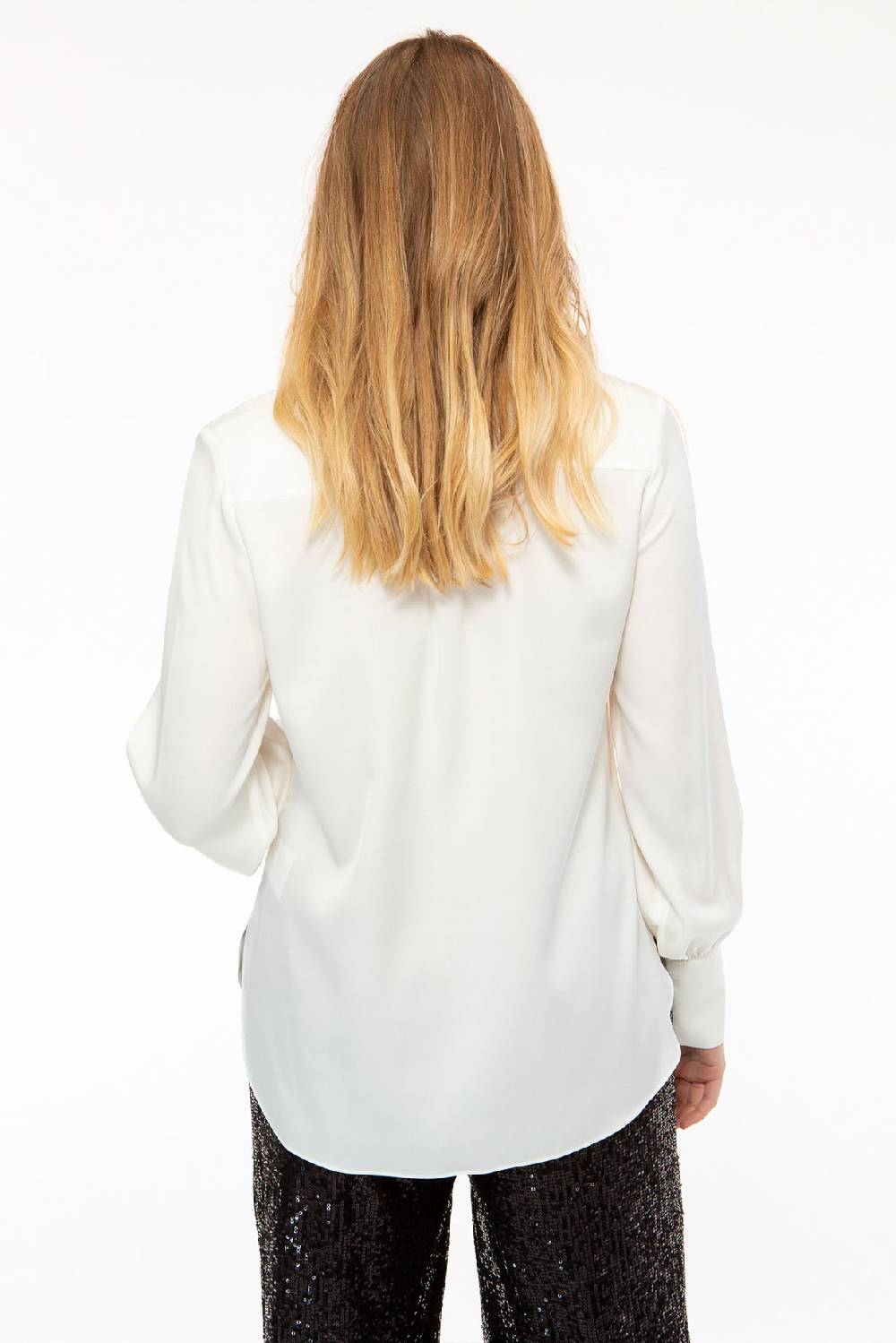 IVI GmbH SOLID SILK Hemdbluse weiß Vatertagsangebot