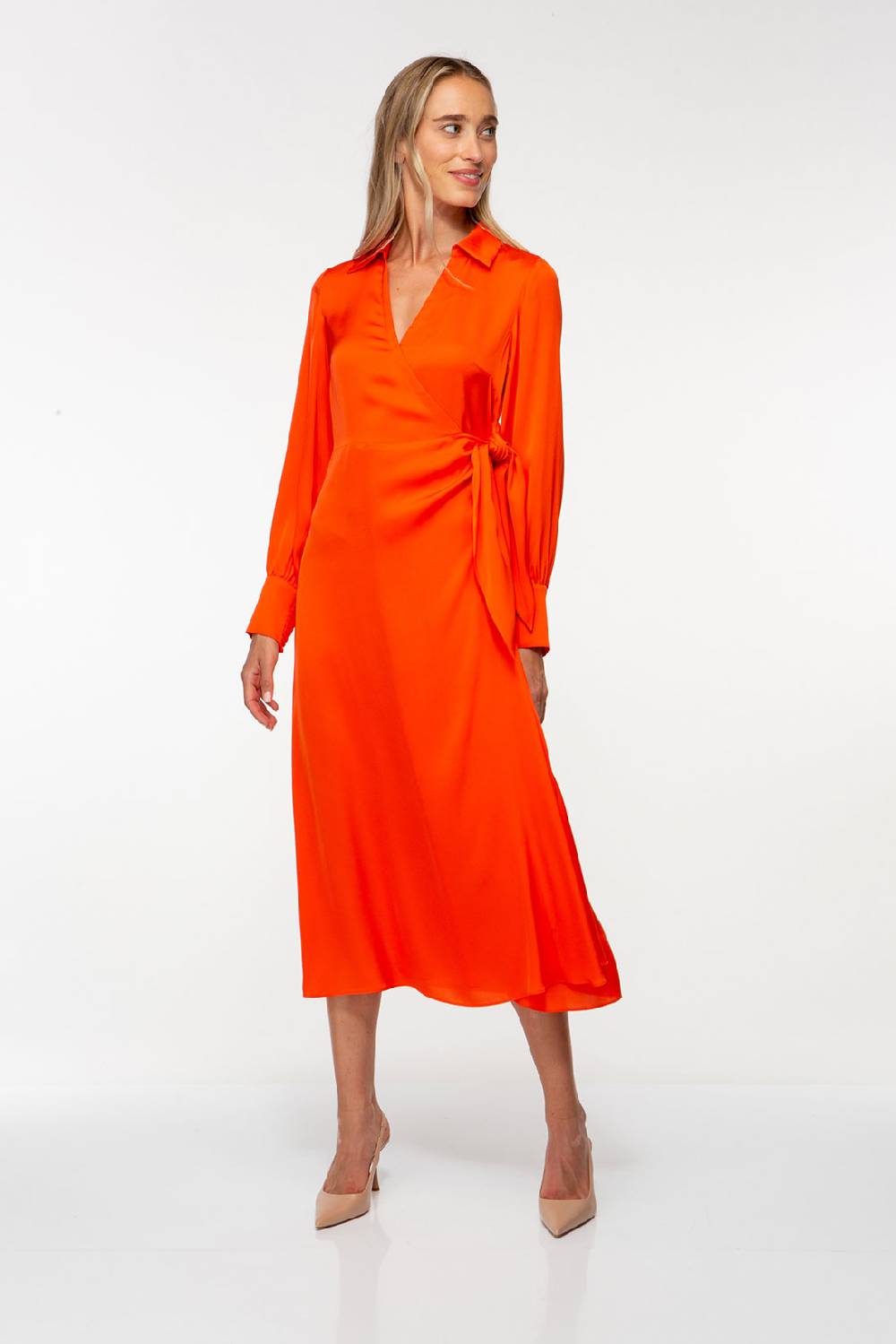 IVI GmbH SOLID SILK Midi Wickelkleid grenadine Bis zu 60% Rabatt