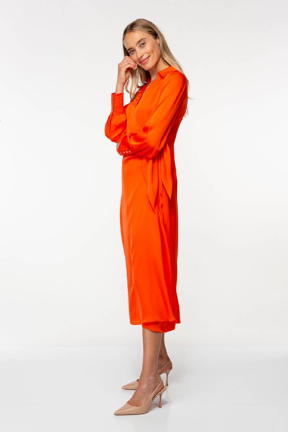 IVI GmbH SOLID SILK Midi Wickelkleid grenadine Bis zu 60% Rabatt