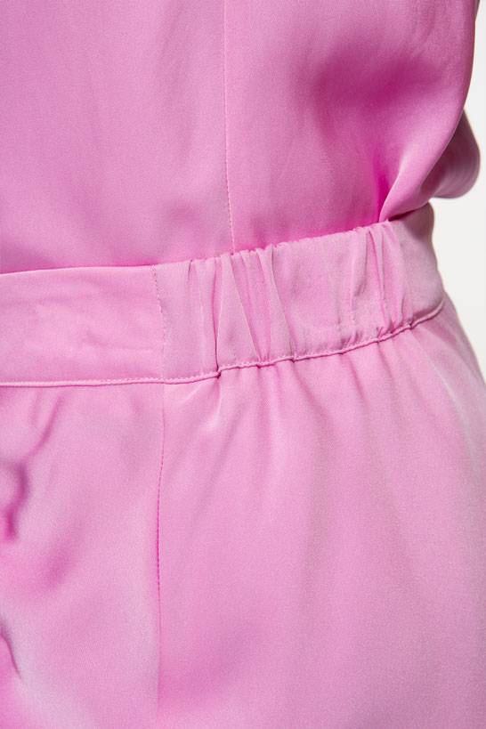 IVI GmbH SOLID SILK Seidenrock mit Raffung pink orchid Speichern exportieren