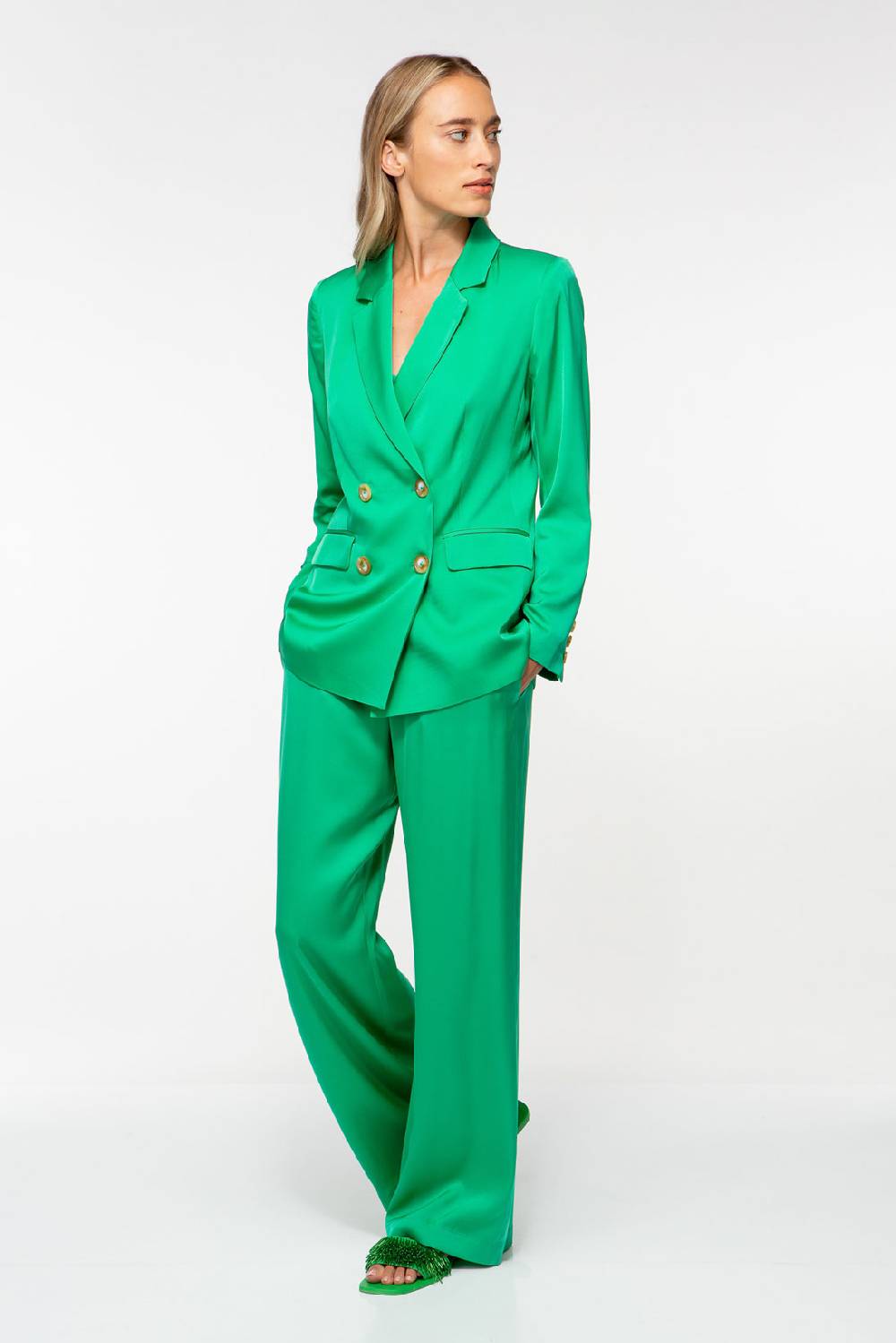 IVI GmbH SOLID SILK Seidenblazer smaragd 50% Rabatt für begrenzte Zeit