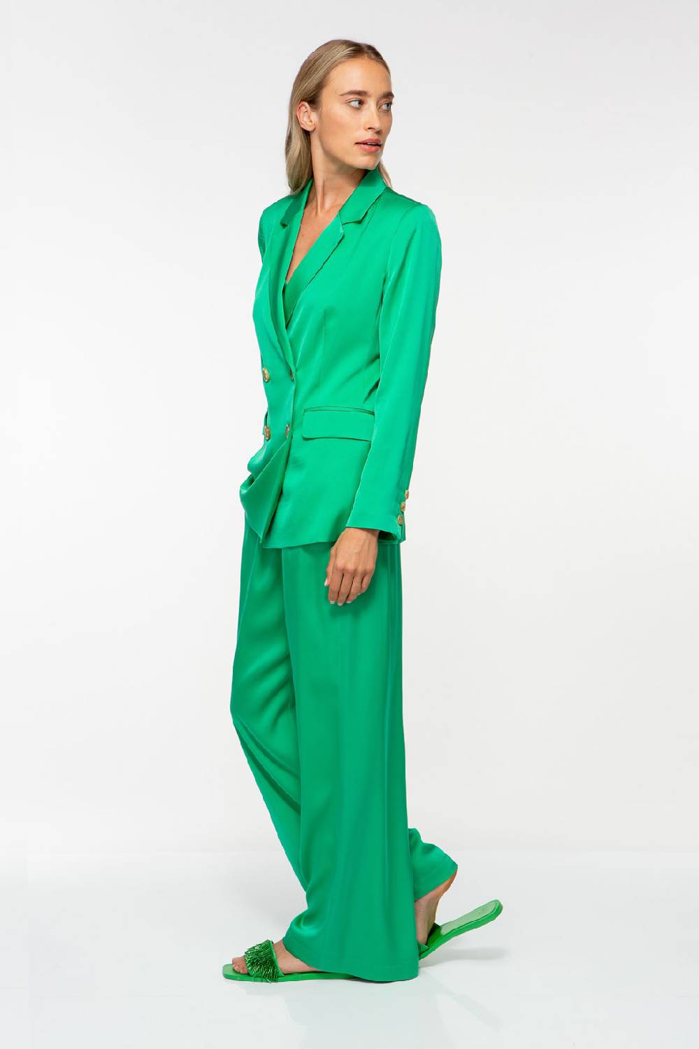 IVI GmbH SOLID SILK Seidenblazer smaragd 50% Rabatt für begrenzte Zeit