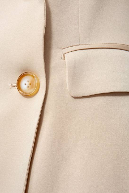 IVI GmbH SOLID SILK Seidenblazer light sand Rabatte dieses Monats