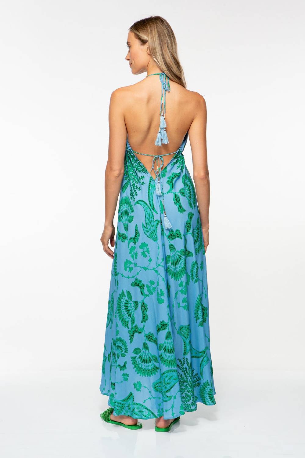 IVI GmbH CORAL FLOWER Maxikleid mit Print ocean Flash Sale