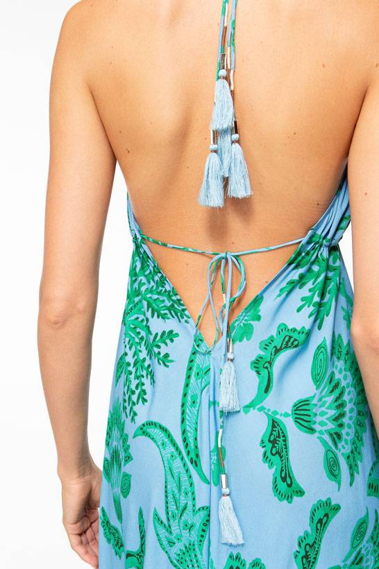 IVI GmbH CORAL FLOWER Maxikleid mit Print ocean Flash Sale