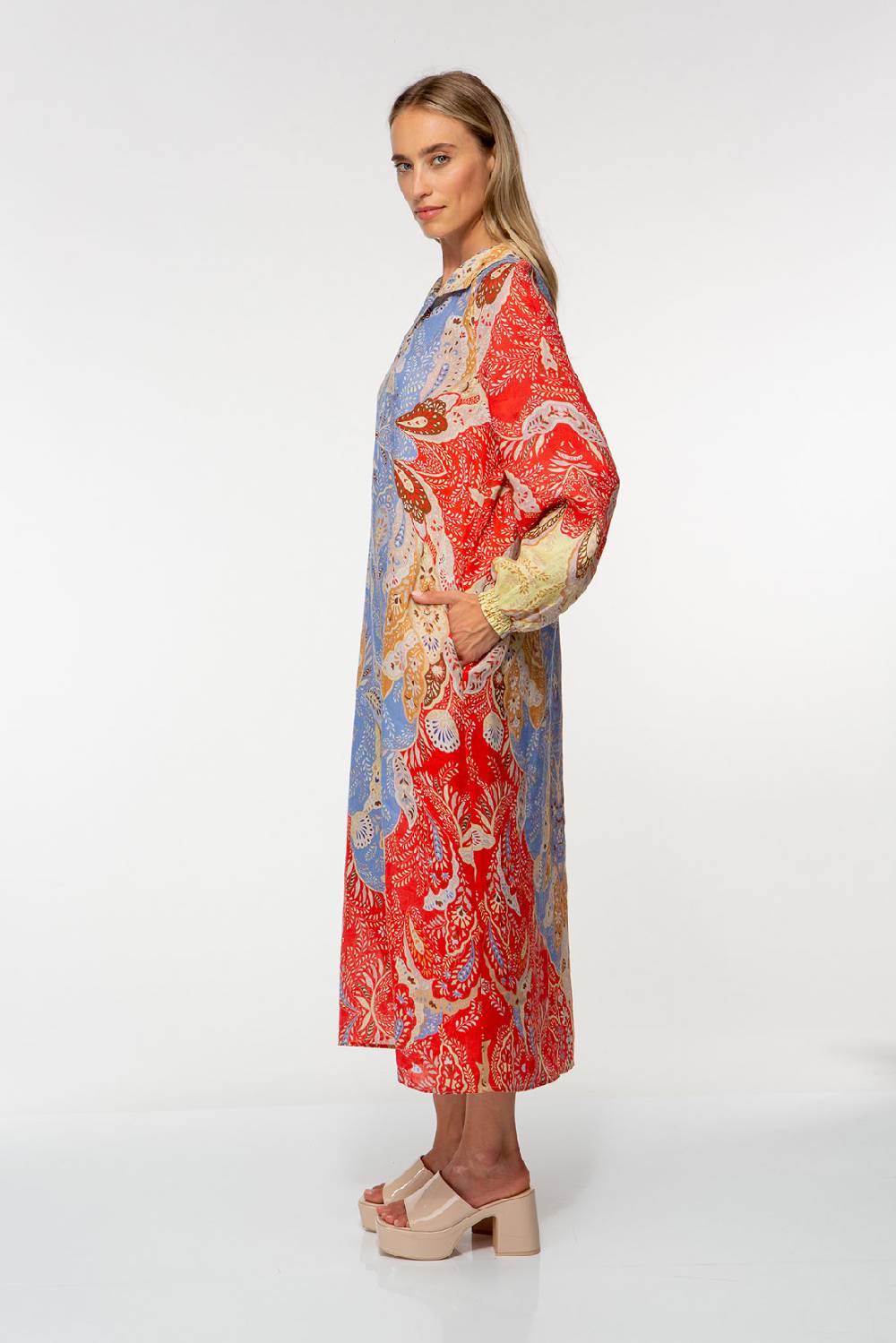 IVI GmbH AMBER Leinenkleid multicolor Exklusivangebot