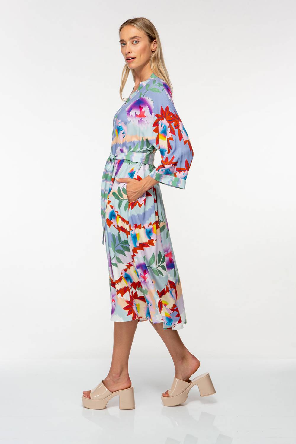 IVI GmbH PIXEL PAISLEY Kaftankleid lavendel Preisnachlass