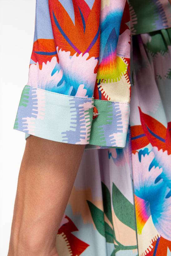 IVI GmbH PIXEL PAISLEY Kaftankleid lavendel Preisnachlass