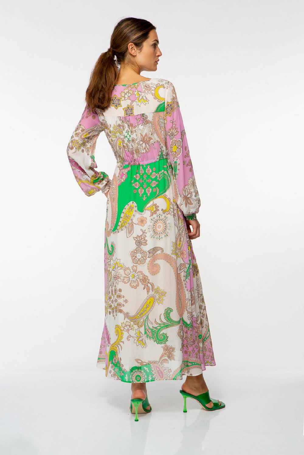 IVI GmbH PAISLEY Chiffon Kleid multicolor Black Friday