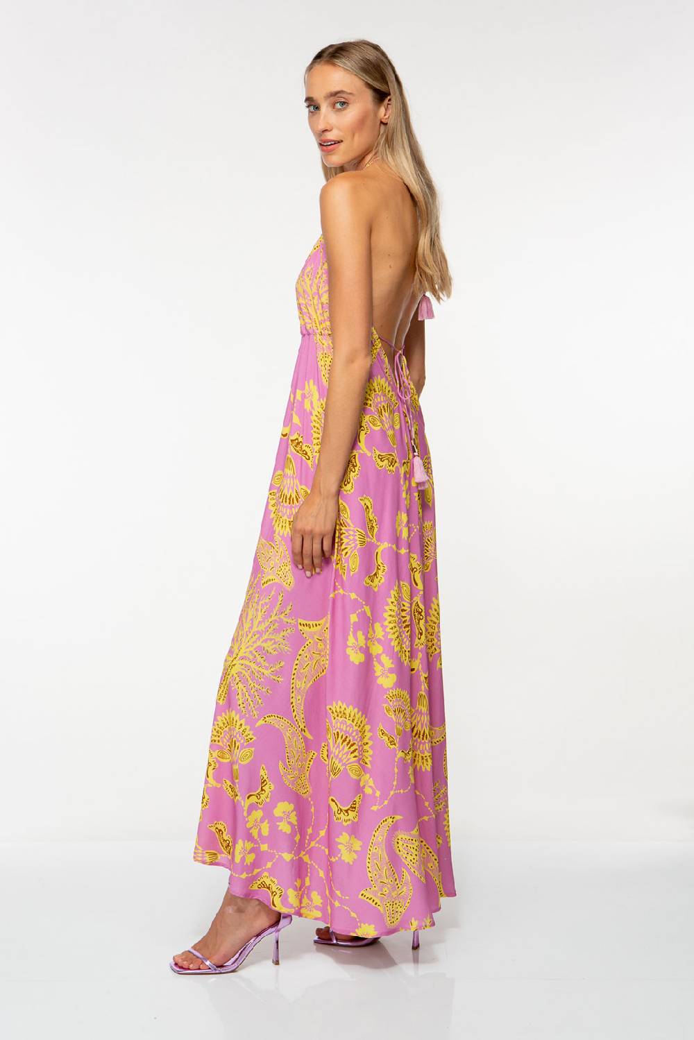 IVI GmbH CORAL FLOWER Maxikleid mit Print pink Cyber Monday