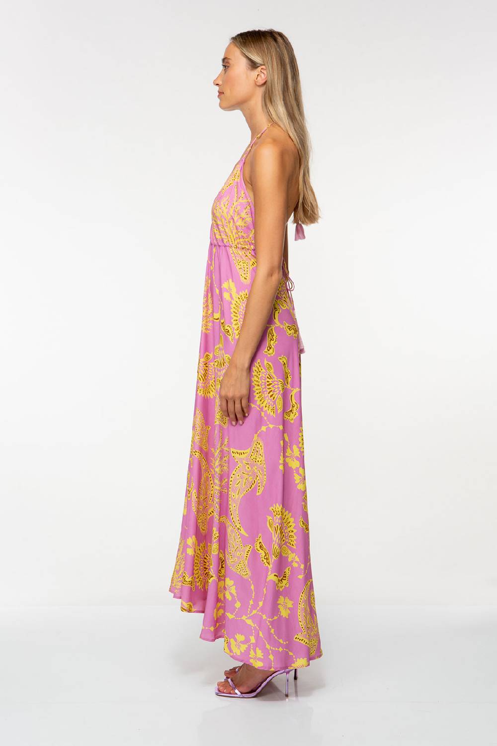 IVI GmbH CORAL FLOWER Maxikleid mit Print pink Cyber Monday