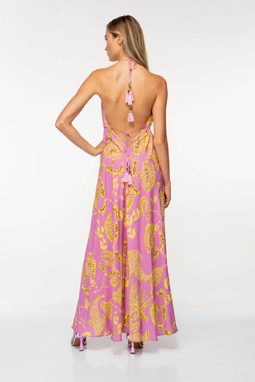 IVI GmbH CORAL FLOWER Maxikleid mit Print pink Cyber Monday