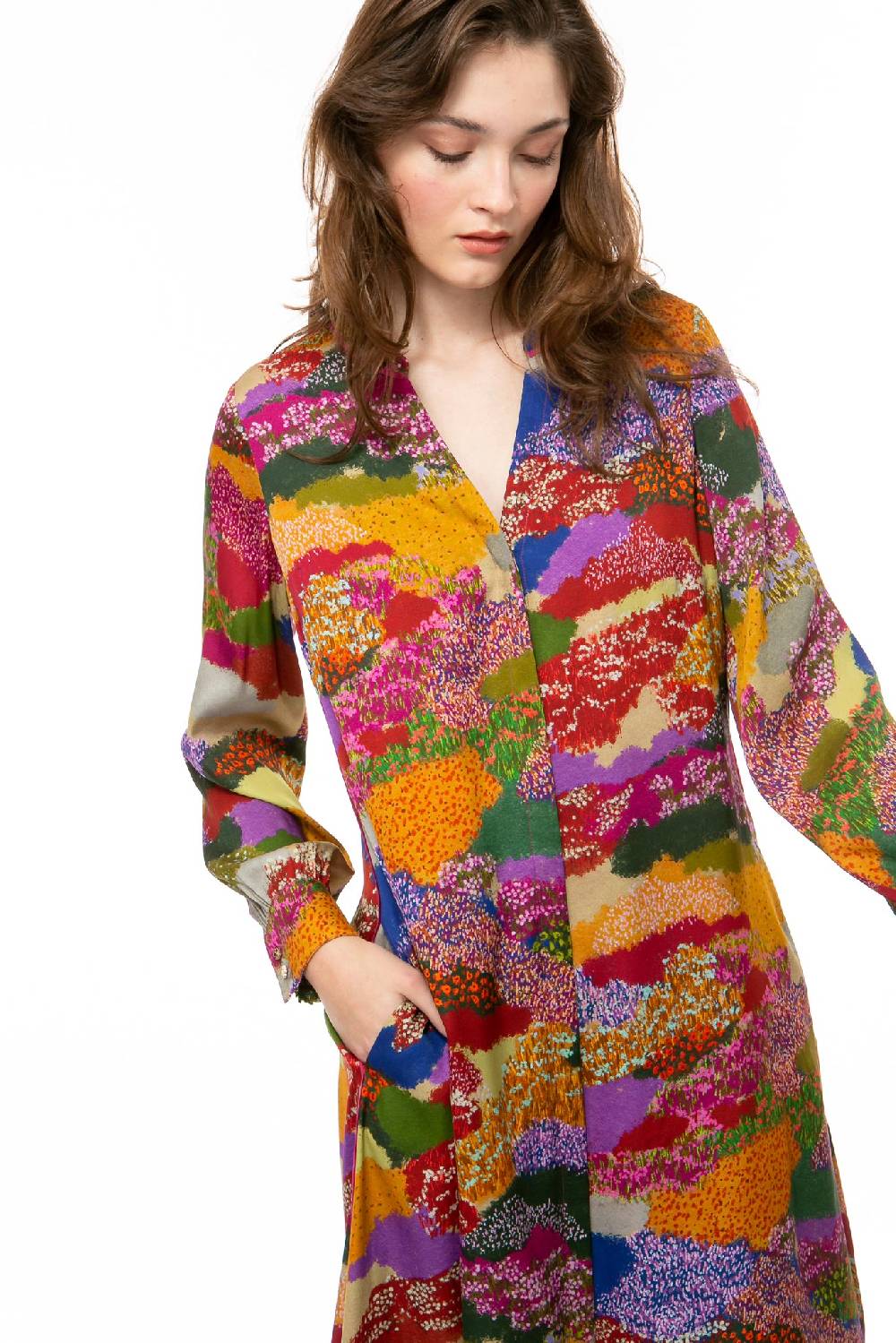 IVI GmbH FLOWER FIELDS Seidenkleid multicolor Saisonale Angebote