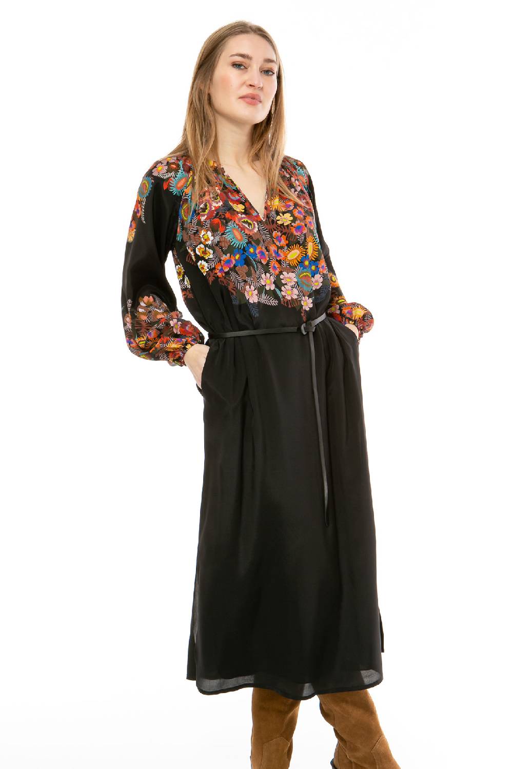 IVI GmbH FLOWER BALL Kleid schwarz Räumungsverkauf