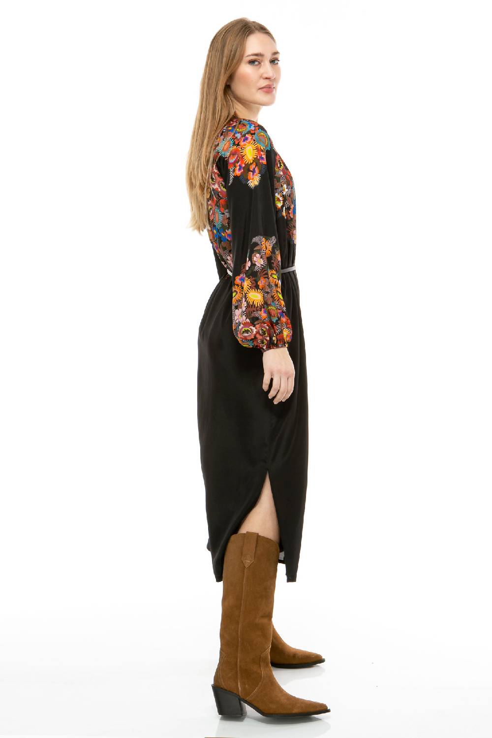 IVI GmbH FLOWER BALL Kleid schwarz Räumungsverkauf