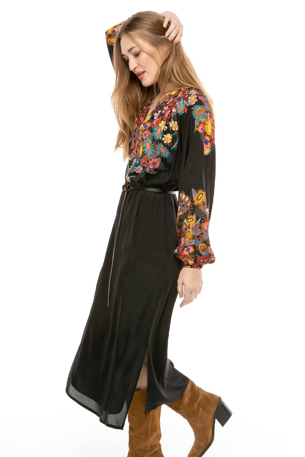 IVI GmbH FLOWER BALL Kleid schwarz Räumungsverkauf