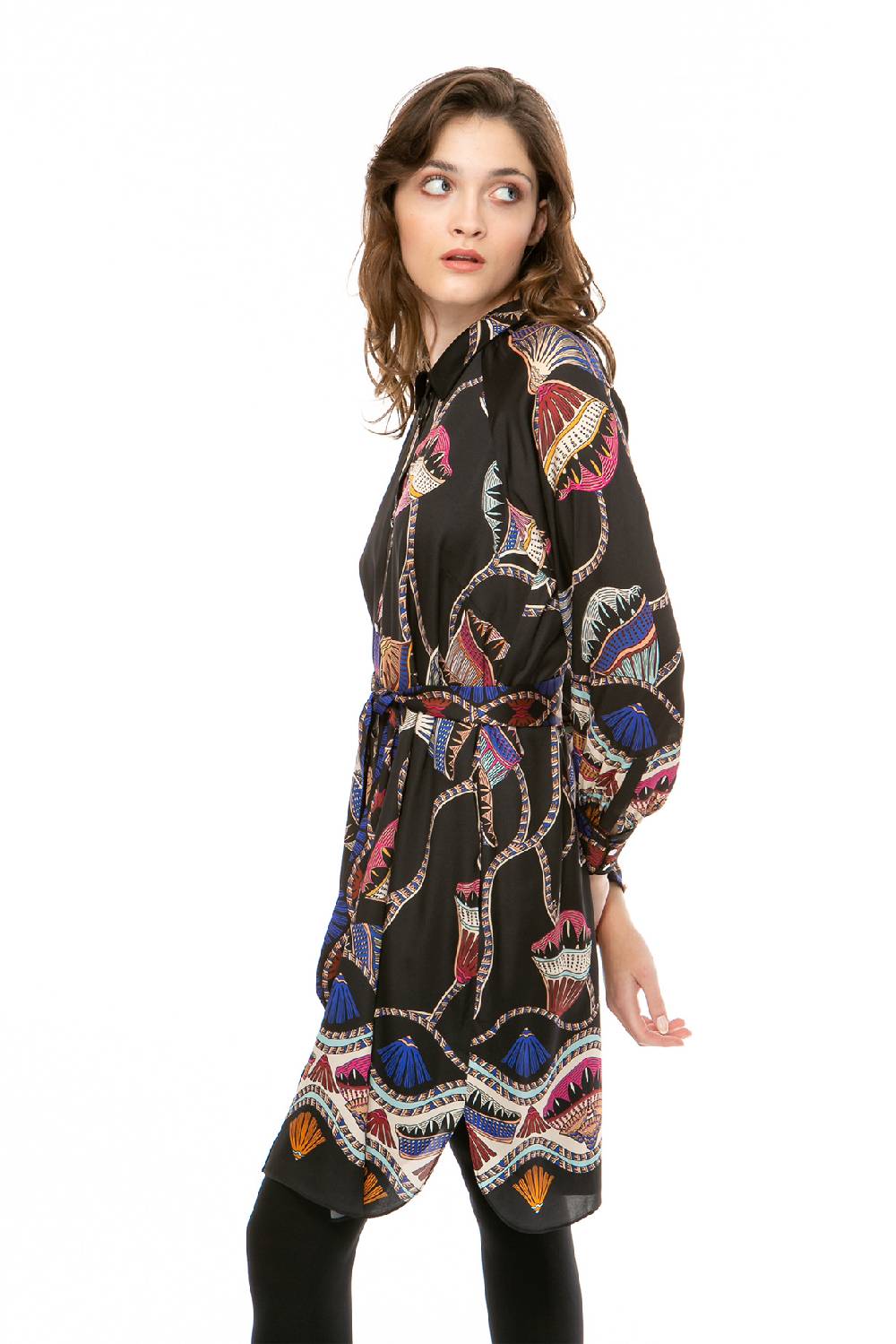 IVI GmbH LOTUS BLOSSOM Seidenkleid schwarz Tägliche Deals