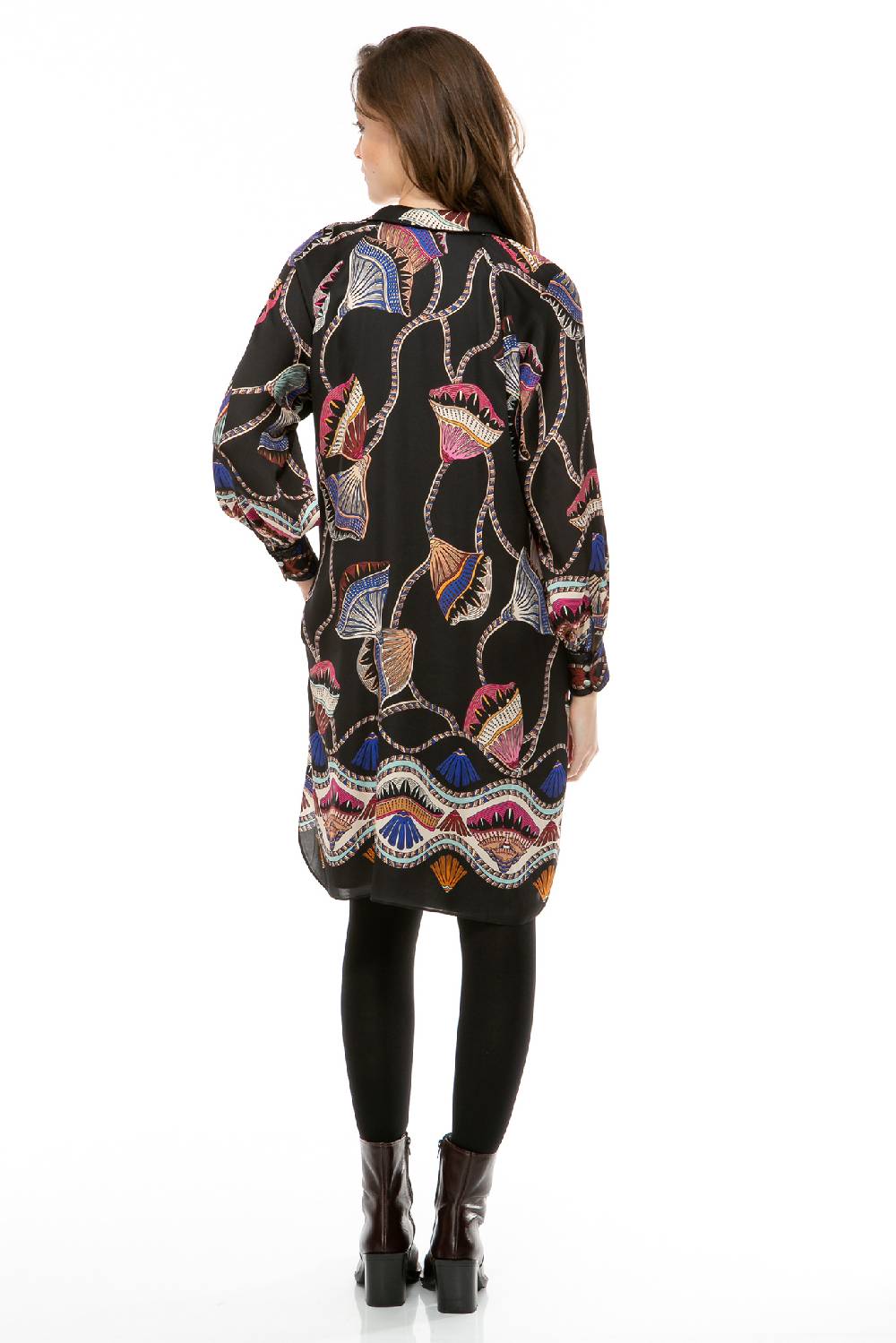 IVI GmbH LOTUS BLOSSOM Seidenkleid schwarz Tägliche Deals