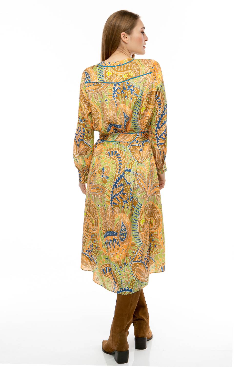 IVI GmbH PAISLEY ALLOVER Seidenkleid multicolor Super Sparpreis