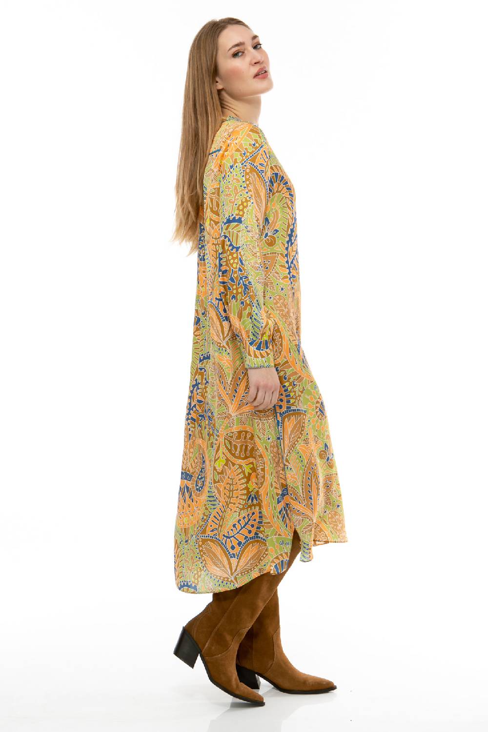 IVI GmbH PAISLEY ALLOVER Seidenkleid multicolor Super Sparpreis