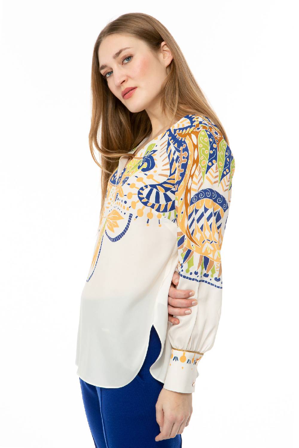IVI GmbH PAISLEY Bluse weiß Letzte 2 Tage