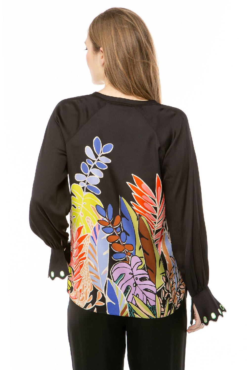 IVI GmbH BIG LEAVES Bluse schwarz Zeitbegrenzte Promotion