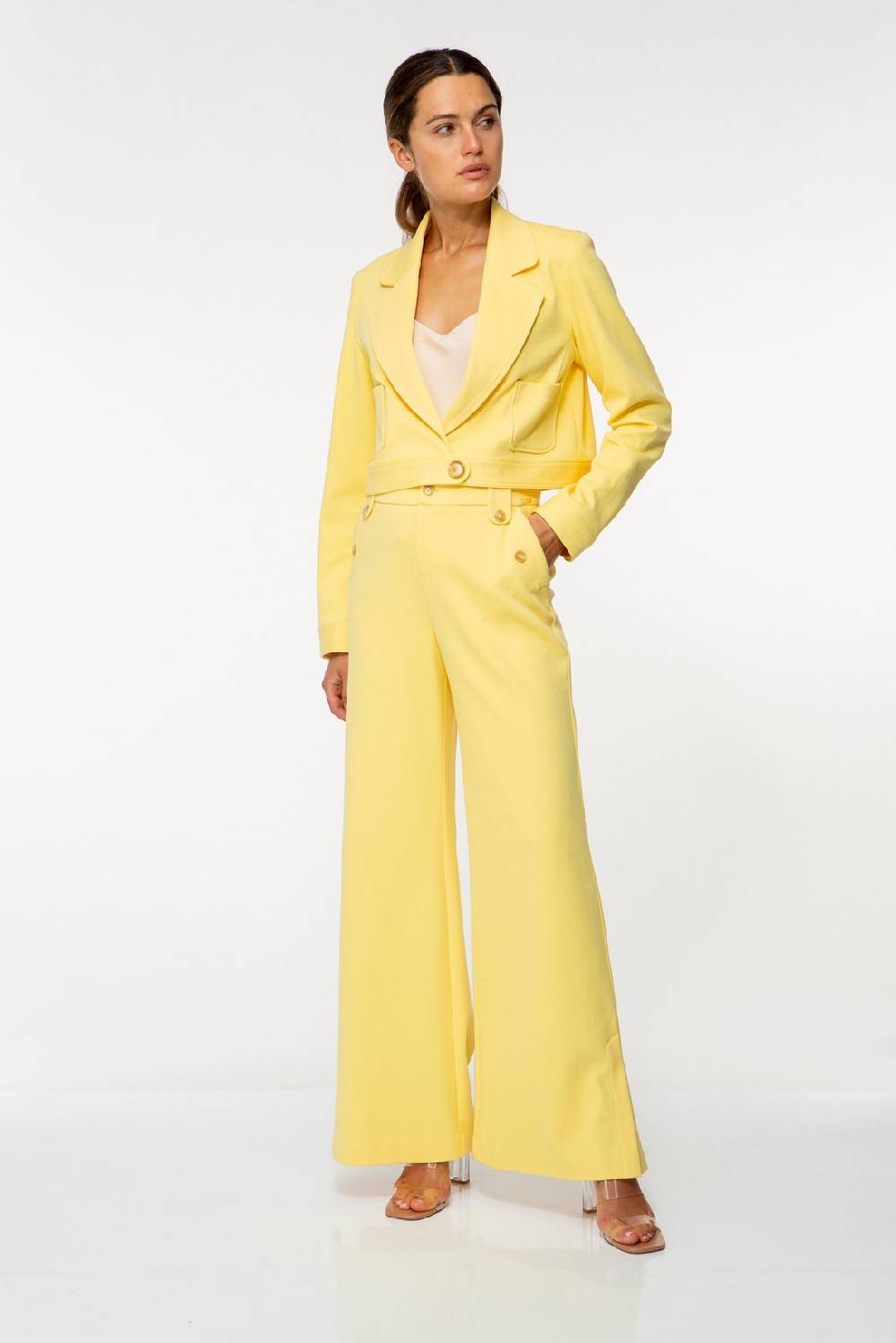 IVI GmbH SOLID JERSEY Verkürzter Blazer pastel sun Discount Store für neue Produkte