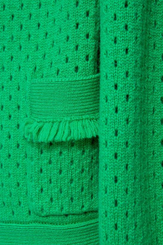 IVI GmbH SOLID KNIT Boxy Cardigan smaragd 50% Rabatt mit kostenlosem Versand