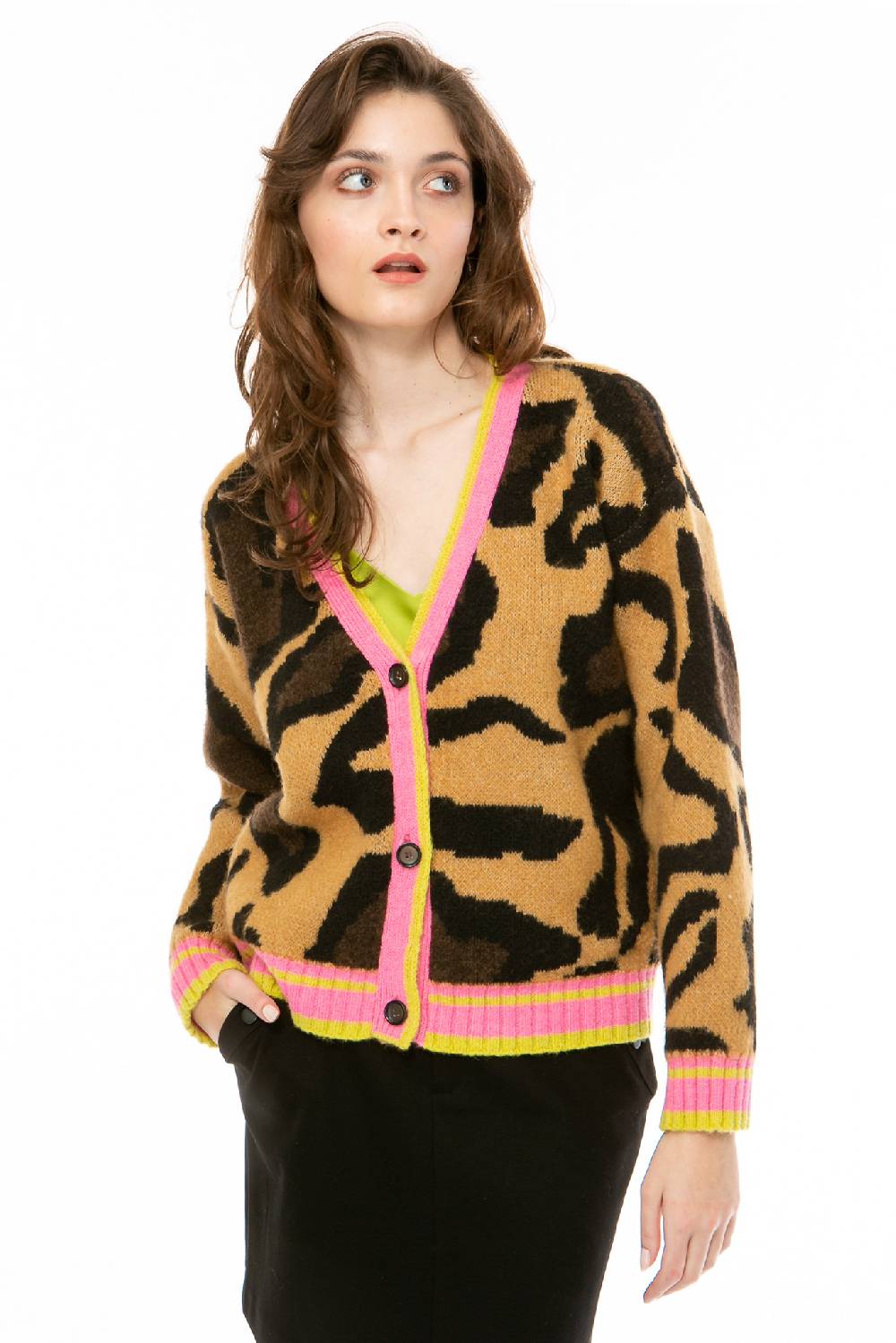IVI GmbH BIG LEO Strickjacke braun 50% Rabatt für begrenzte Zeit