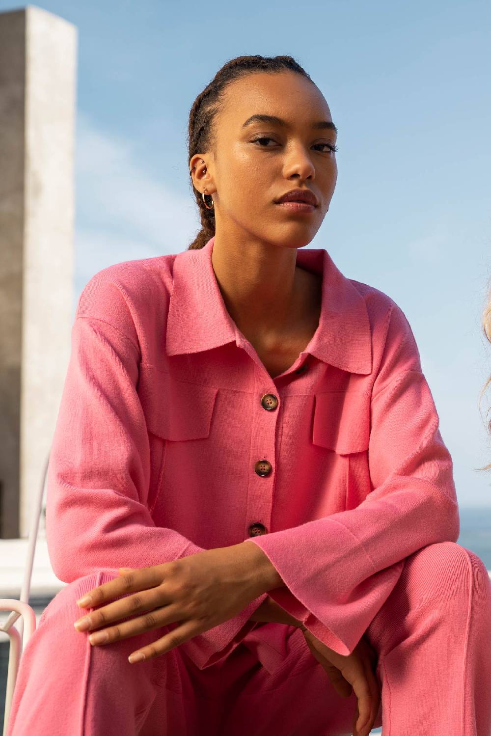 IVI GmbH SOLID KNIT Boxy Jacke pink Rabatte dieses Monats