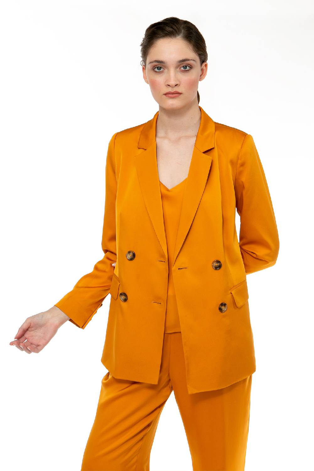 IVI GmbH SOLID SILK Blazer safran Günstiger Verkauf