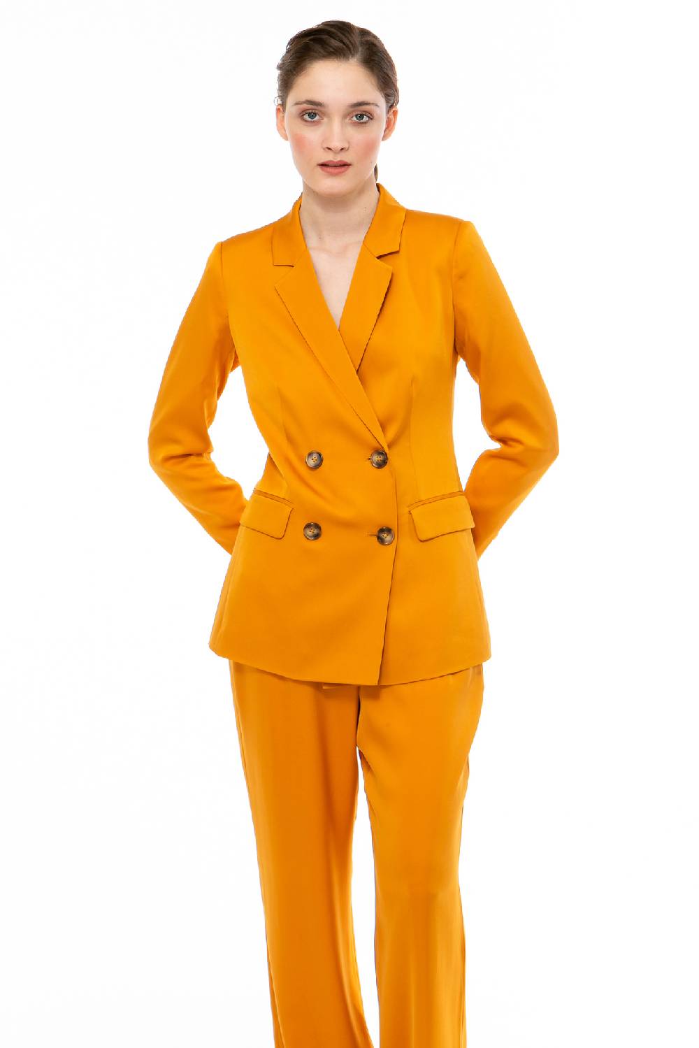IVI GmbH SOLID SILK Blazer safran Günstiger Verkauf