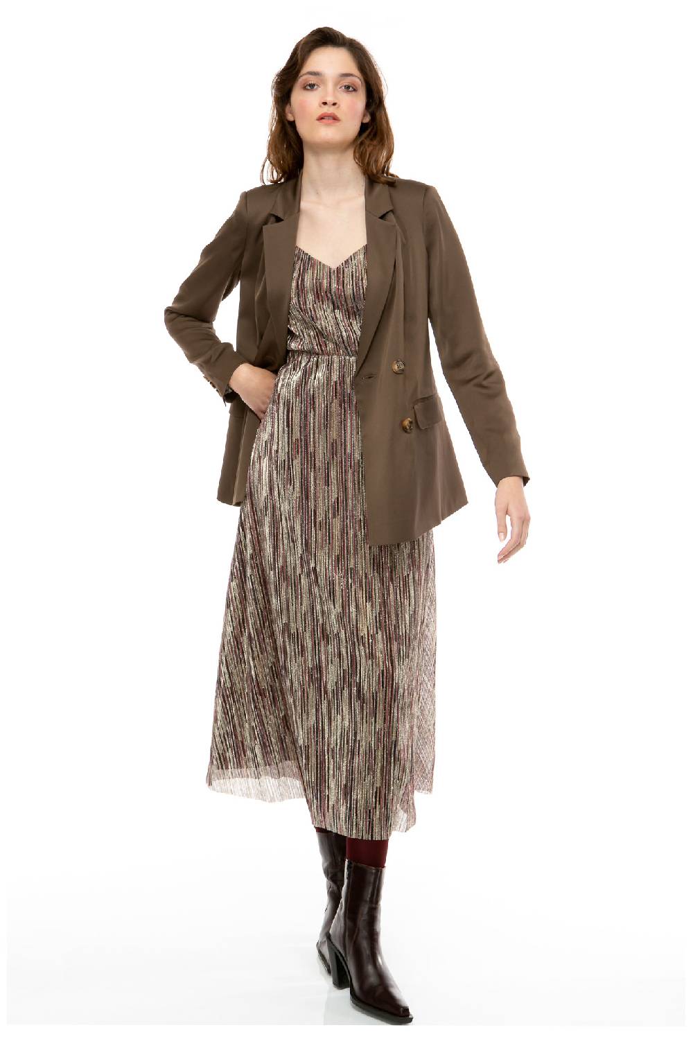 IVI GmbH SOLID SILK Blazer olive Meist gekauft