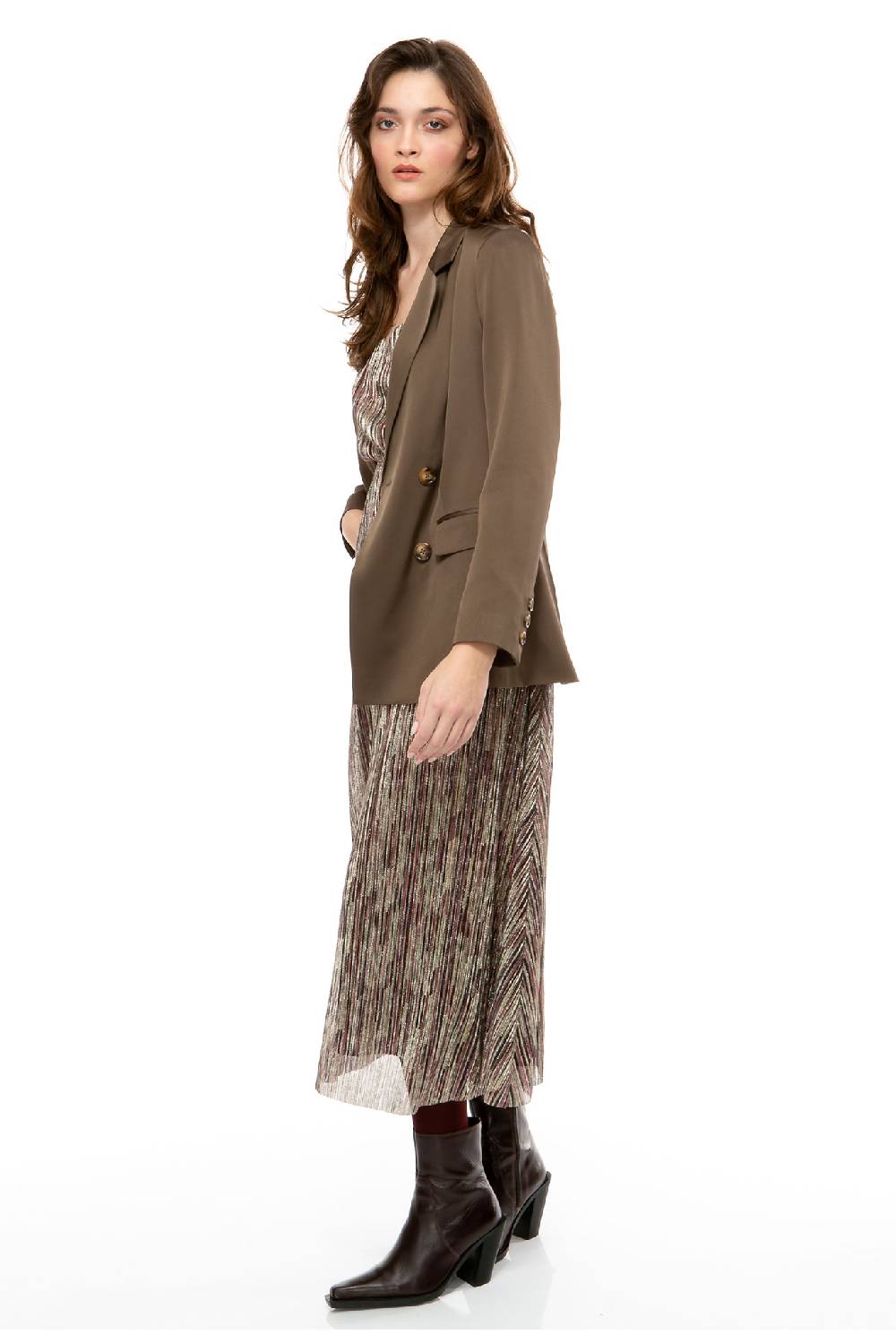 IVI GmbH SOLID SILK Blazer olive Meist gekauft