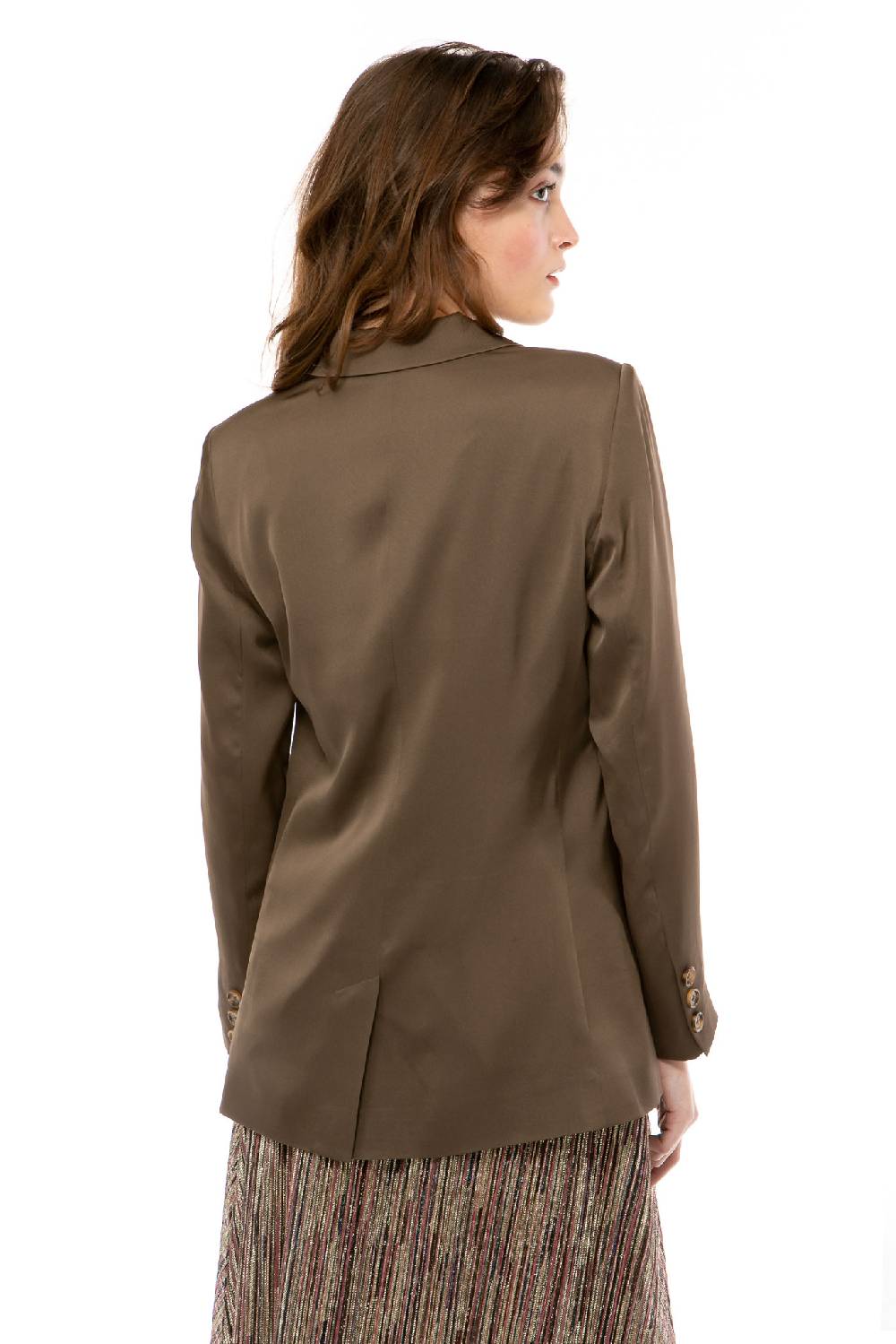 IVI GmbH SOLID SILK Blazer olive Meist gekauft
