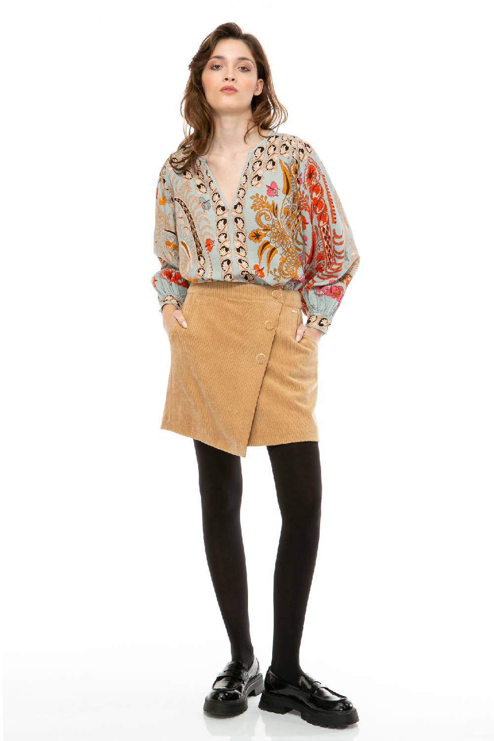 IVI GmbH CORDUROY Minirock camel Sonderangebot