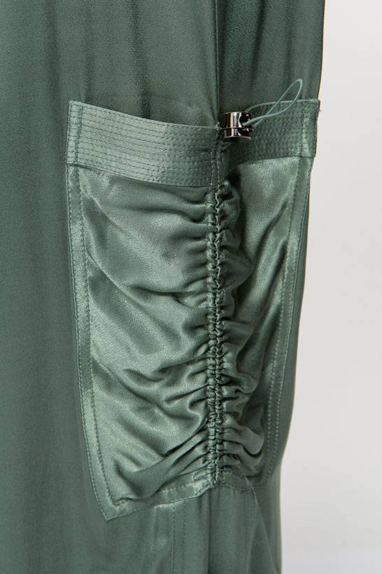 IVI GmbH SATEEN Hose mit Cargo Details thyme Begrenztes Angebot