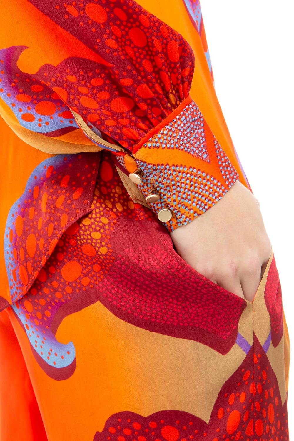 IVI GmbH PARADISE FLOWER Seidenhose lipstick Exklusivangebot