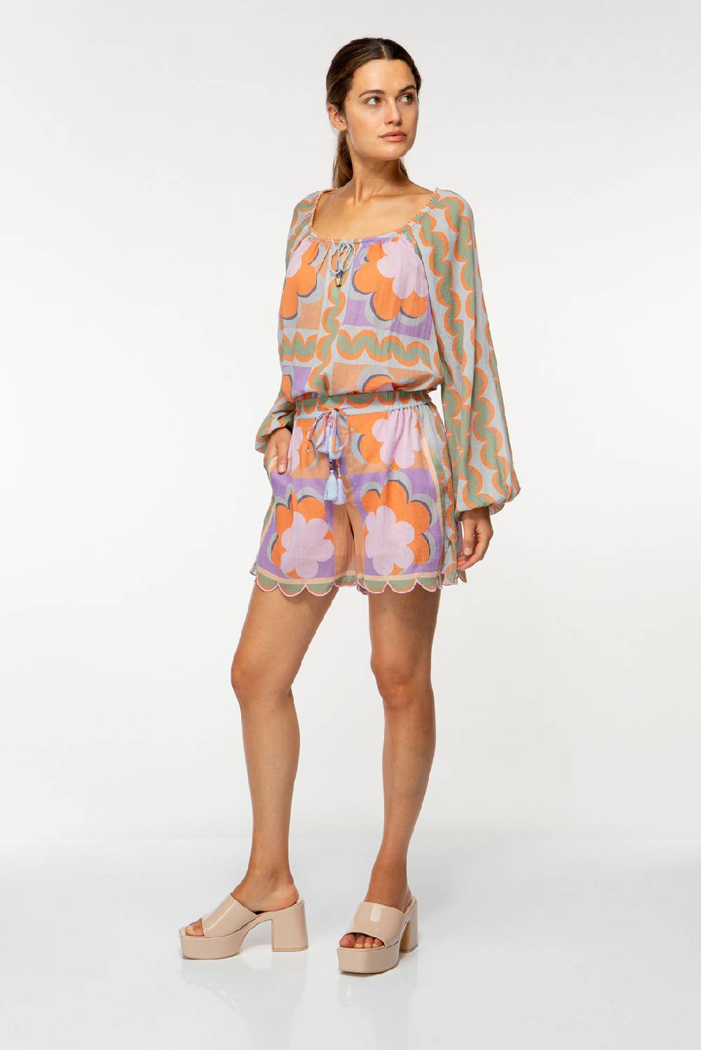 IVI GmbH CHECKED FLOWERS Shorts multicolor Black Friday