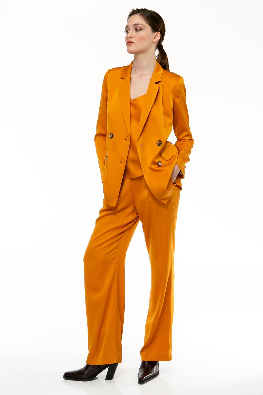 IVI GmbH SOLID SILK Seidenhose safran Exklusive Angebote