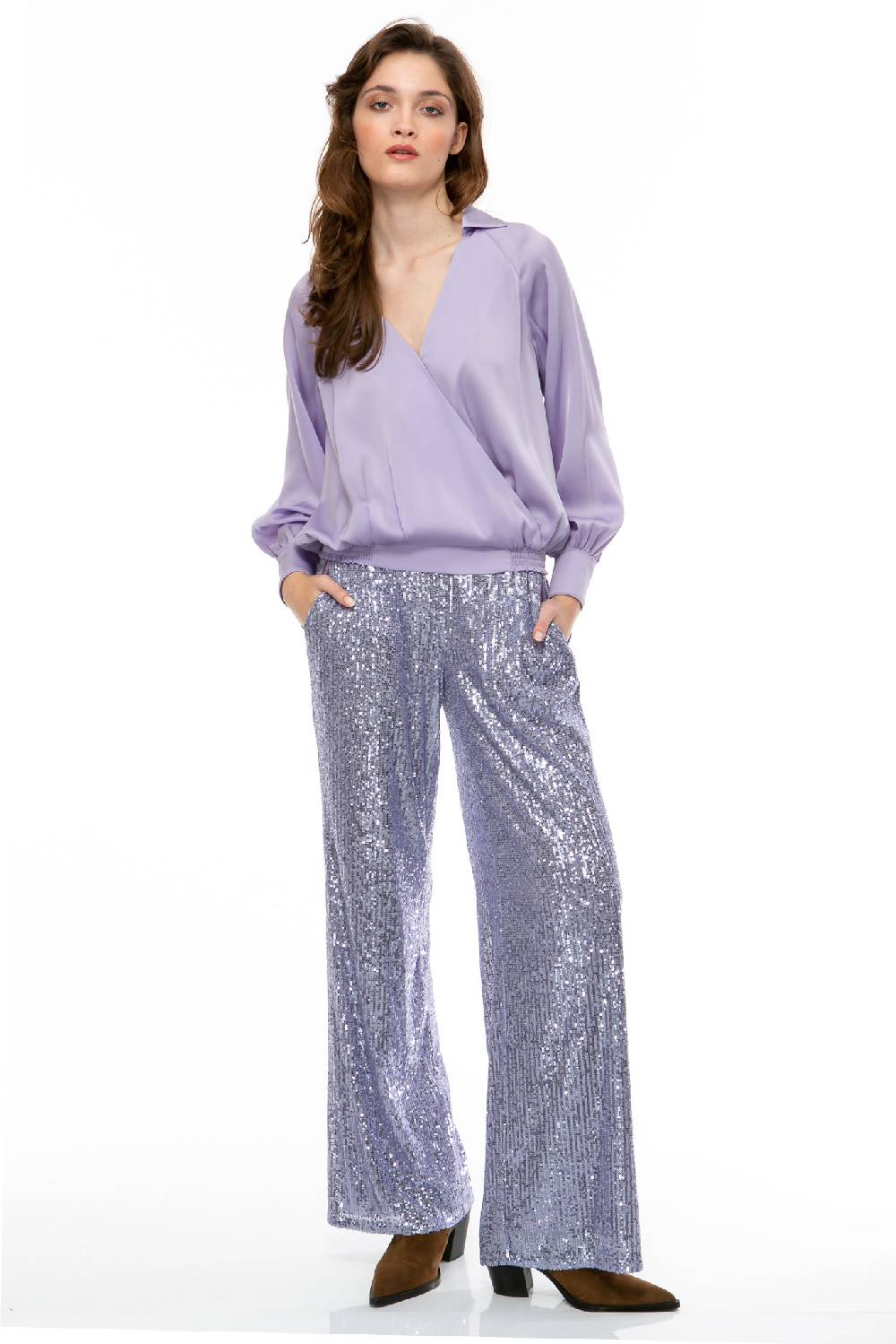 IVI GmbH SEQUINS Hose lila Sonderangebote