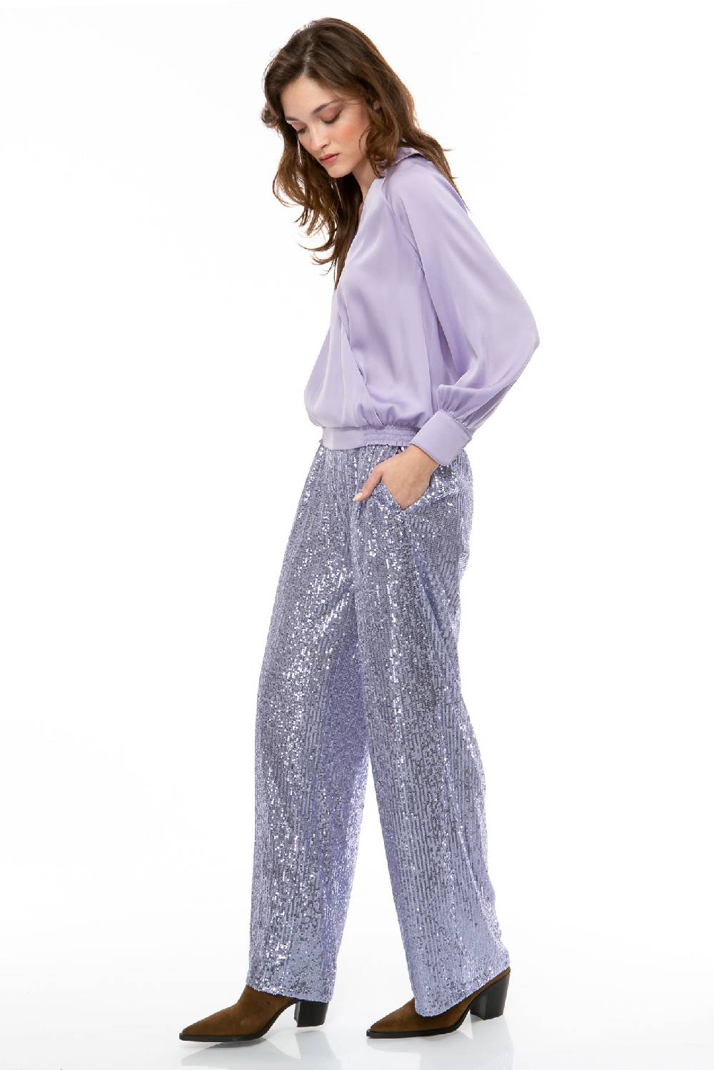 IVI GmbH SEQUINS Hose lila Sonderangebote