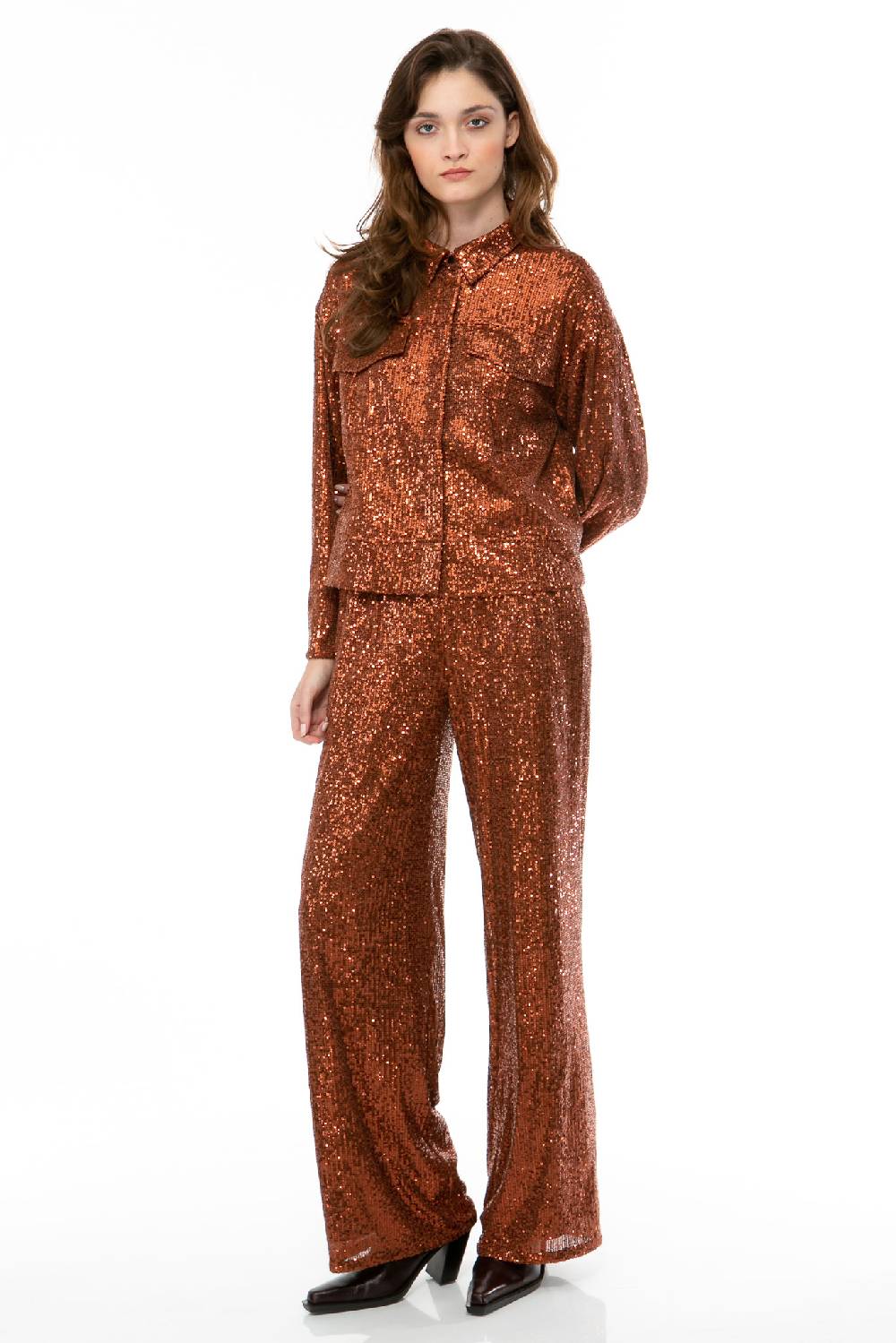 IVI GmbH SEQUINS Hose cognac Riesige Ersparnisse
