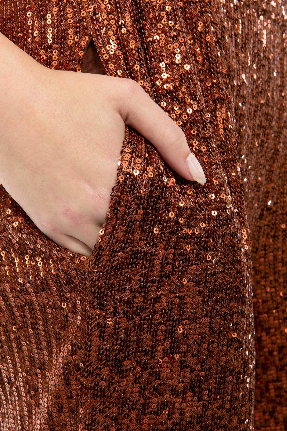 IVI GmbH SEQUINS Hose cognac Riesige Ersparnisse